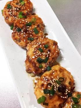 鶏ミンチと豆腐のふわふわ照焼ハンバーグ