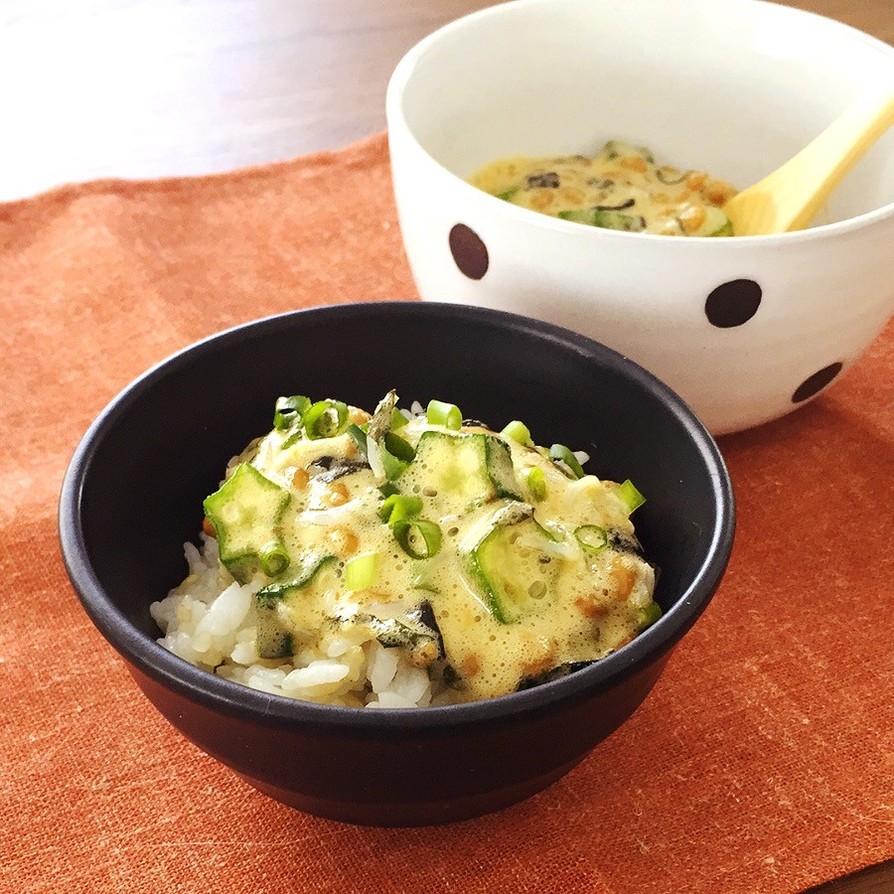 栄養満点簡単朝ごはん☆ごちそう納豆の画像