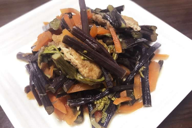 春の味わい ワラビの炒め煮 美味しい レシピ 作り方 By いっちゃんレシピ クックパッド 簡単おいしいみんなのレシピが352万品