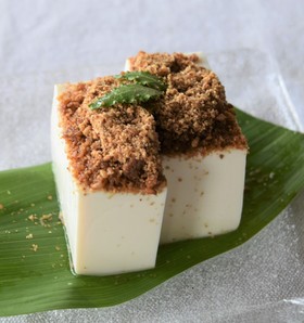 美味しく・健康!ごま和え冷ややっこ(精進料理)
