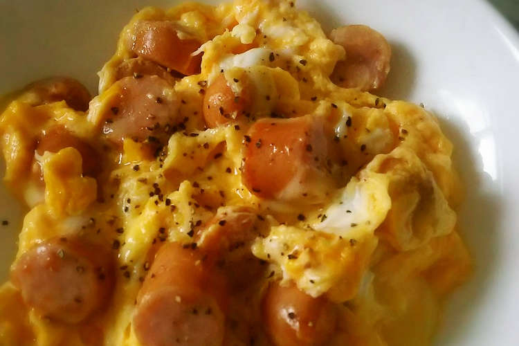 朝食に ウインナーのスクランブルエッグ レシピ 作り方 By あゃぶぅ クックパッド