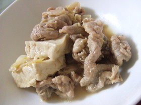 豚肉と豆腐の甘味噌煮❤