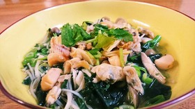 美肌レシピ キノコと貝の酒蒸しダイエット