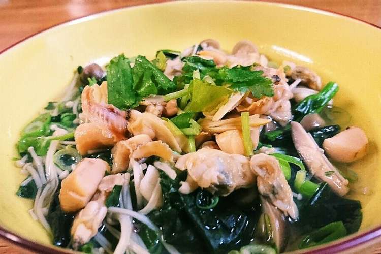 美肌レシピ キノコと貝の酒蒸しダイエット レシピ 作り方 By クックcvlz2u クックパッド