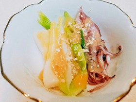 ホタルイカとわけぎのぬた(酢味噌あえ)
