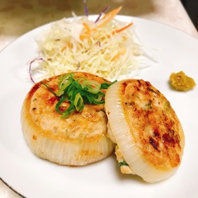 玉ねぎ巻きハンバーグステーキ【糖質オフ】