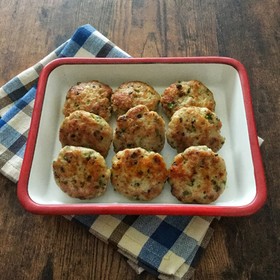作り置き、お弁当用塩つくね。