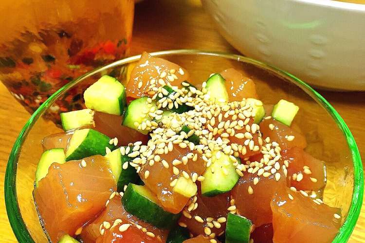 おつまみ ビンチョウマグロのごま風味漬け レシピ 作り方 By たっぷりん子 クックパッド 簡単おいしいみんなのレシピが371万品