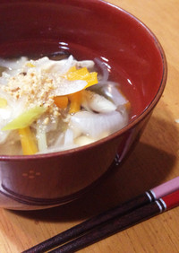 ♡ささみと干し椎茸の生姜スープ♡