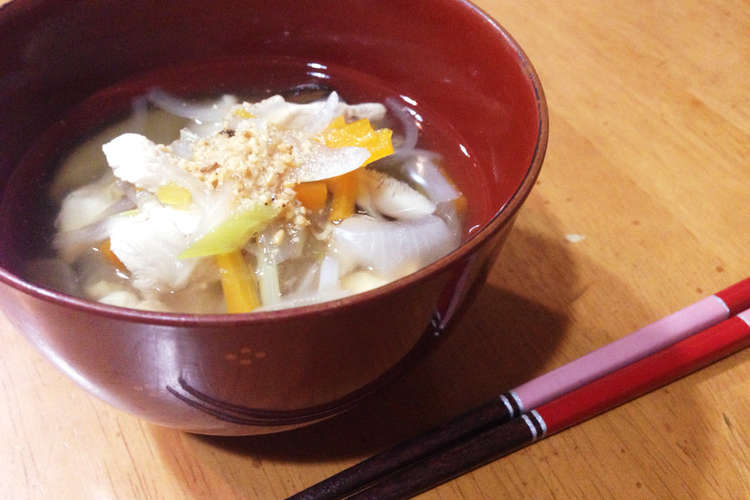 ささみと干し椎茸の生姜スープ レシピ 作り方 By Yamaれしぴ クックパッド