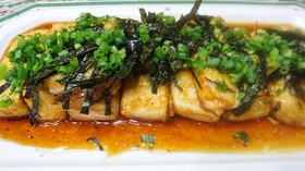 早い、安い豆腐ステーキ