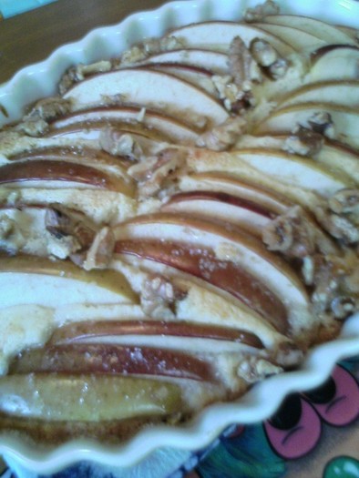 りんごのケーキの写真