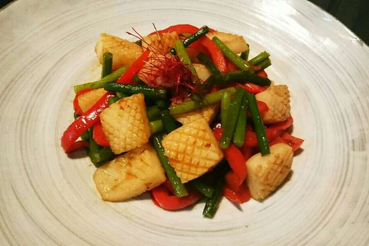 にんにくの芽とイカのオイスター炒め レシピ 作り方 By こまる氏 クックパッド 簡単おいしいみんなのレシピが374万品