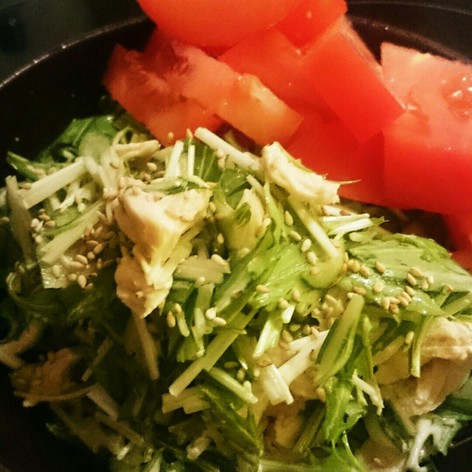 水菜サラダ お安く&ボリューム満点