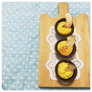 ほんの少量かぼちゃのチーズケーキプチの写真