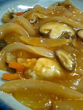 たっぷり餡かけ豚肉ロール