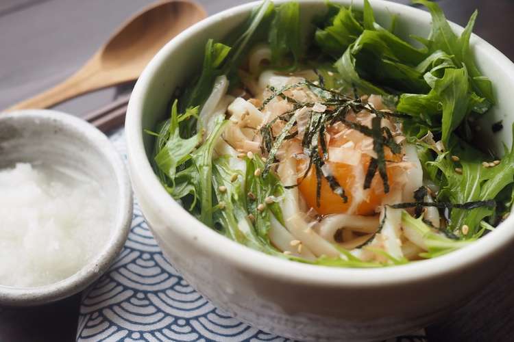 水菜おろしうどん レシピ 作り方 By 木村食堂 クックパッド