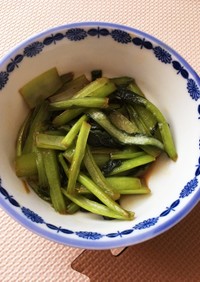 簡単小松菜のオイマヨ炒め