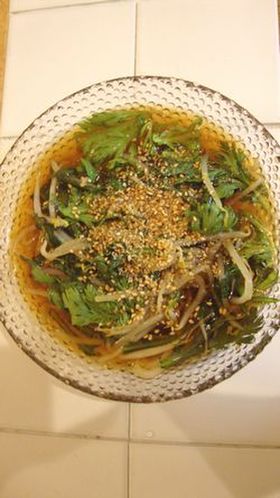 ✿簡単!もやしと春菊の煮びたし✿
