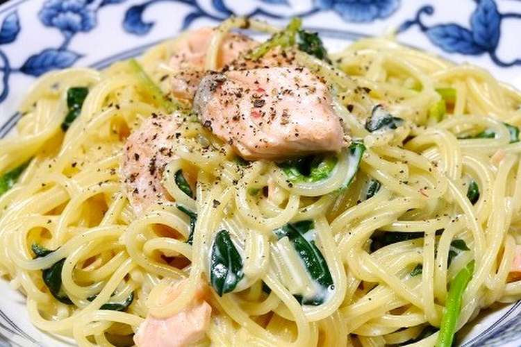 簡単 １鍋パスタ 銀鮭クリーム レシピ 作り方 By だんどり亭 クックパッド 簡単おいしいみんなのレシピが360万品