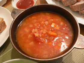 かぶ*野菜たっぷりスープ☆ミネストローネ