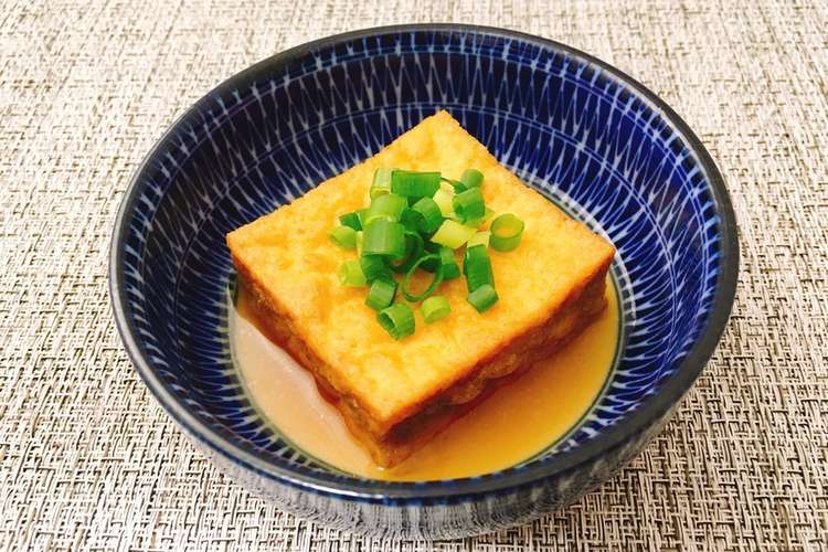 キッコーマンだししょうゆだけで厚揚げ煮 レシピ 作り方 By かなこ クックパッド