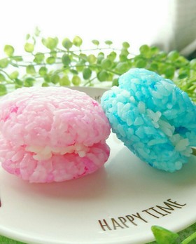 遠足お弁当に♪簡単可愛いマカロンおにぎり