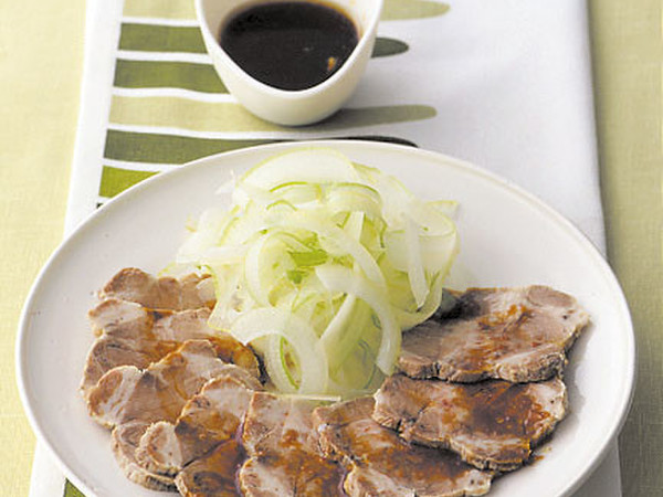 ゆで豚のにんにくじょうゆ