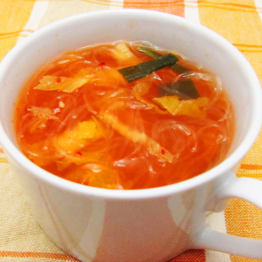 キムチ春雨スープの画像