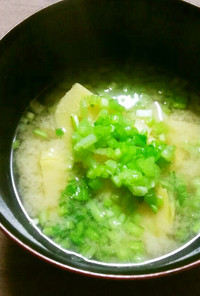 筍とかぶ菜のお味噌汁
