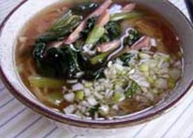 『料理のための清酒』で青菜ラーメン!