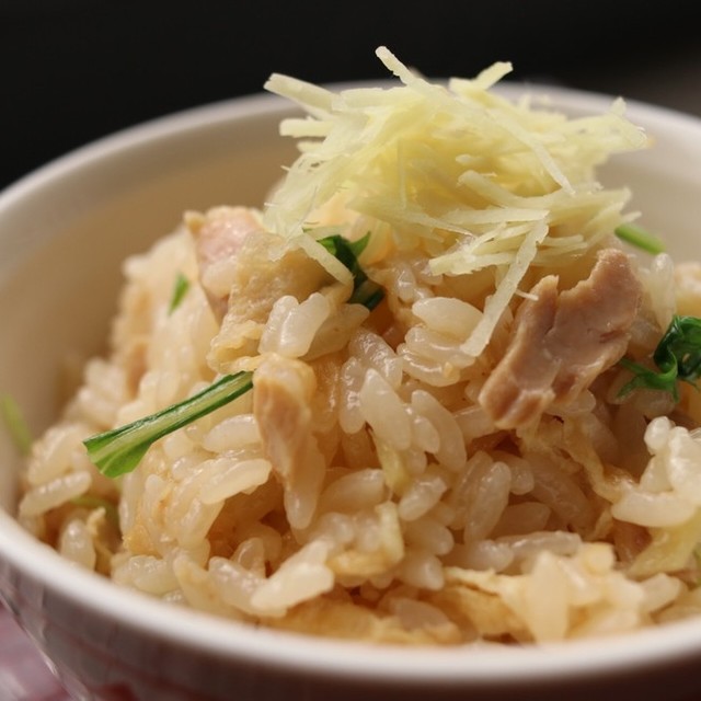 シャキ ツナ 水菜 生姜の炊き込みご飯 レシピ 作り方 By Mtg クックパッド 簡単おいしいみんなのレシピが360万品