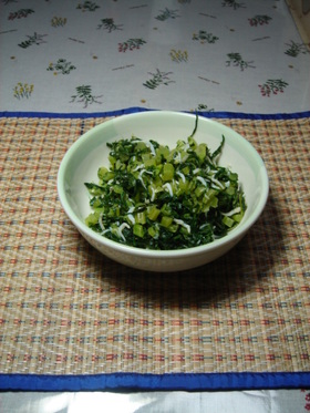 大根の葉でふりかけ?