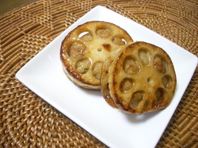 レンコンのはさみteri焼き