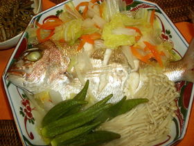 超簡単手抜きで絶品!お魚(鯛)の酒蒸し