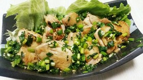 簡単!ネギだく!鶏モモ肉の油淋鶏風!