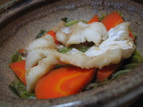 鱈と野菜の酒蒸し