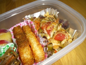 お弁当に☆ラタトゥーユdeチーズ焼き