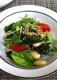 花豆と野菜のサラダ