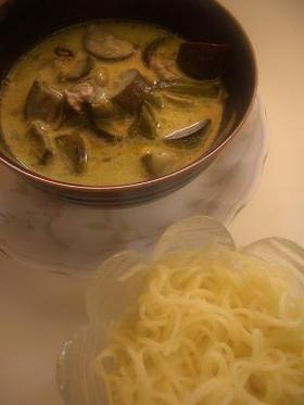はまって!!グリーンカレーつけ麺!!♪