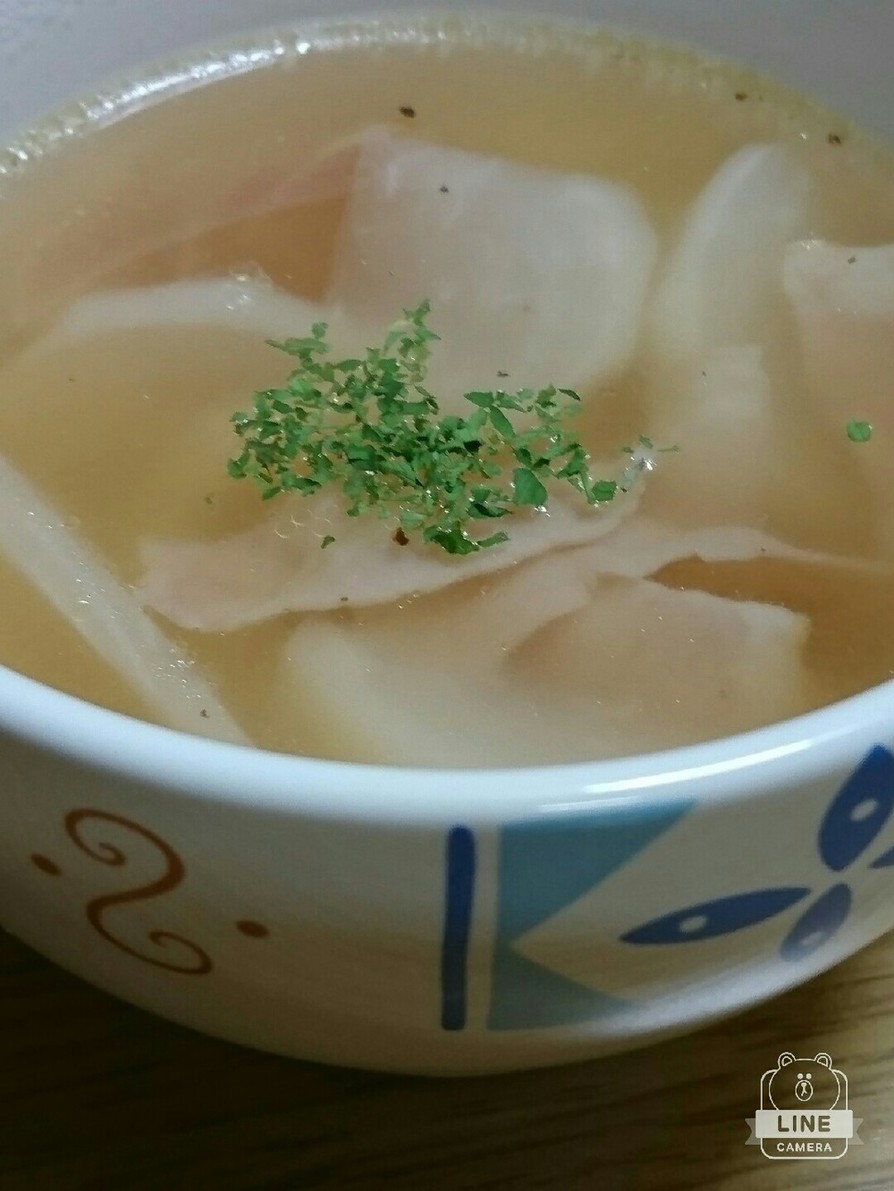 優しい味(ㅅ˘˘)♡かぶのスープ♪の画像