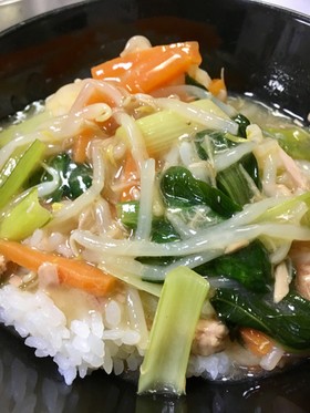 ラーメン風☆ツナと野菜のあんかけごはん