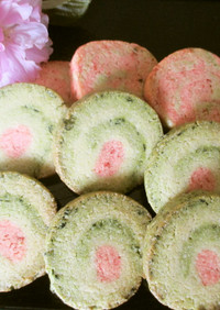 新緑もえぎ色のクッキー
