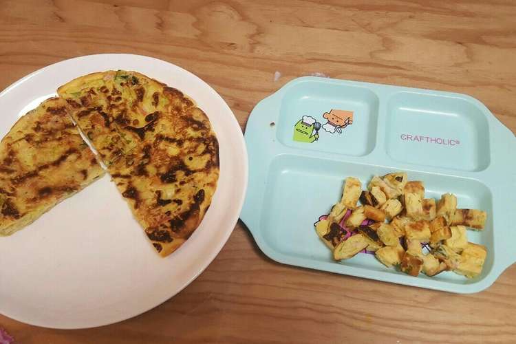 離乳食完了期 手づかみで食べるお好み焼き レシピ 作り方 By クックひー クックパッド