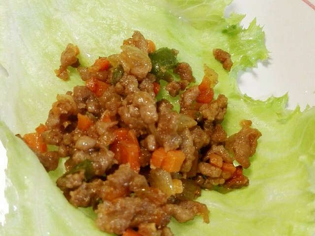 ヘルシー 自分で挟んで肉味噌レタス包み By 悠美姉 クックパッド