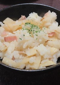 筍の炊き込みご飯 ~バター醤油~ :-)