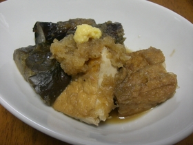 あと1品♪ナスと厚揚げのおろし煮
