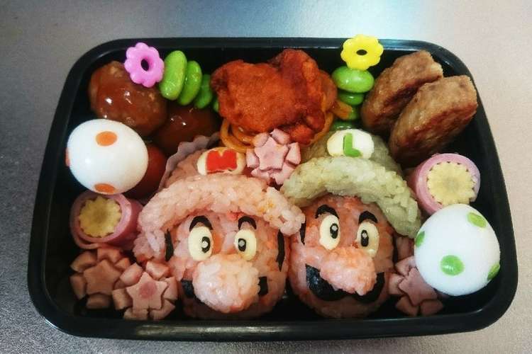 Apictnyohlinx いろいろ マリオ キャラ弁 型紙 マリオ キャラ弁 型紙
