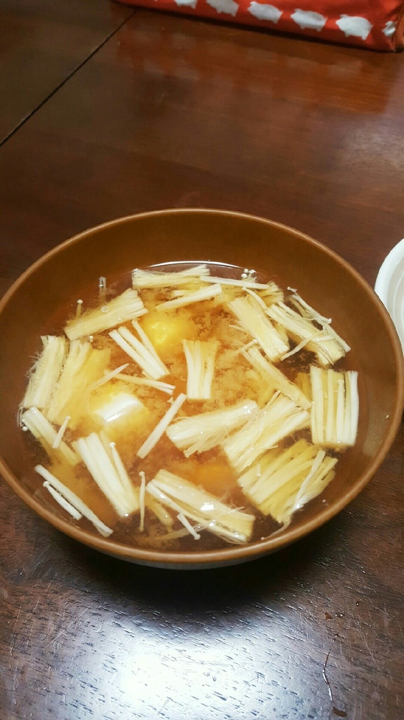 豆腐とえのき★味噌汁の画像