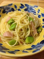 【京都丹波】そら豆のスパゲッティの写真